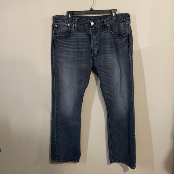 Levi's Other - Levi’s 501 Button Fly Faded Black Jeans 38/30